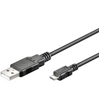 Image of Goobay 95736 USB cable 0.15 m USB 2.0 USB A Micro-USB B Black