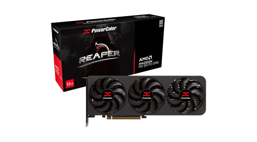 Powercolor Reaper Amd Radeon Rx 9070 Gre 12Gb Gddr6
