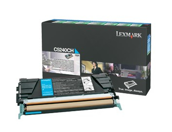 Lexmark C5240CH Toner-kit cyan high-capacity return program, 5K pages/5% for Lexmark C 524/532/534