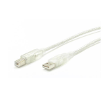 StarTech.com 6 ft Clear A to B USB 2.0 Cable - M/M