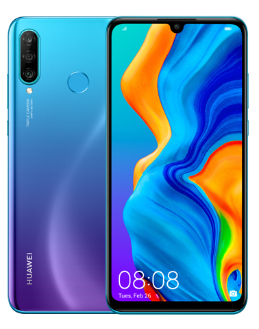 Huawei P30 Lite New Edition 15 6 Cm 6 15 6 Gb 256 Gb Dual Sim 4g Usb Type C Blue Android 9 0 3340 Mah xlp