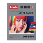 Activejet AP4-180G20 glossy photo paper; for ink printers; A4; 20 pcs