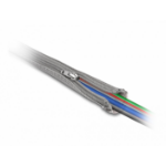 DeLOCK Braided Sleeve with zip fastener heat-resistant 3 m x 20 mm grey