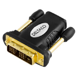 Deltaco HDMI-11 cable gender changer 19-pin HDMI DVI-D Black