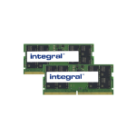 Integral 32GB (2x16GB) LAPTOP RAM MODULE KIT DDR5 4800MHZ PC5-38400 UNBUFFERED NON-ECC 1.1V 2GX8 CL40 memory module