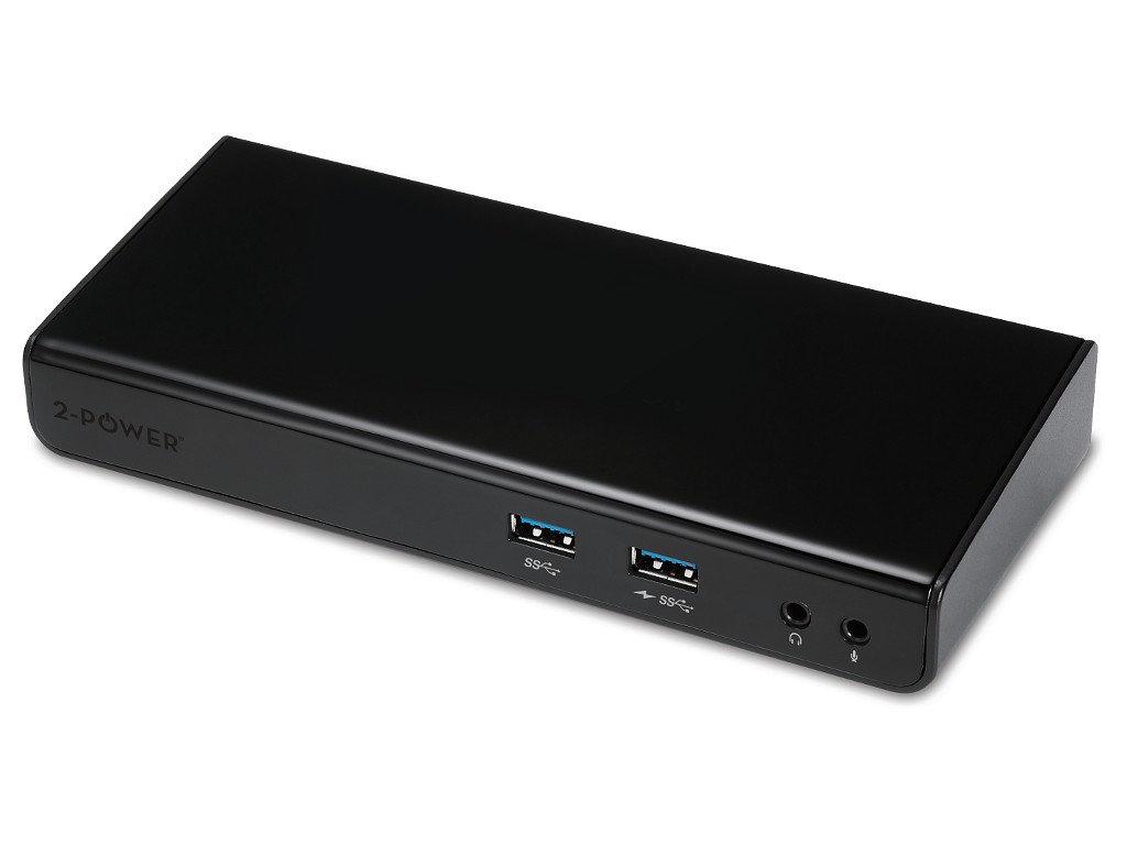 Image of 2-Power USB 3.0 Dual Display Docking Station
