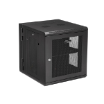 StarTech.com Armoire Réseau Murale à 4 Montants 12U avec Étagère 1U, Armoire Serveur Murale 19" à Charnières pour Équipement IT/AV/Électronique/Ordinateur, Armoire Rack Ventilée Flexible