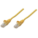 Intellinet Network Patch Cable, Cat6, 0.25m, Yellow, CCA, U/UTP, PVC, RJ45, Gold Plated Contacts, Snagless, Booted, Lifetime Warranty
