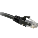 eNet Components C6A-BK-1-ENC networking cable Black 12" (0.305 m) Cat6a