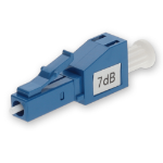 AddOn Networks 7dB Fixed LC/UPC Male to LC/UPC Female OS1 SMF Simplex Fiber Attenuator