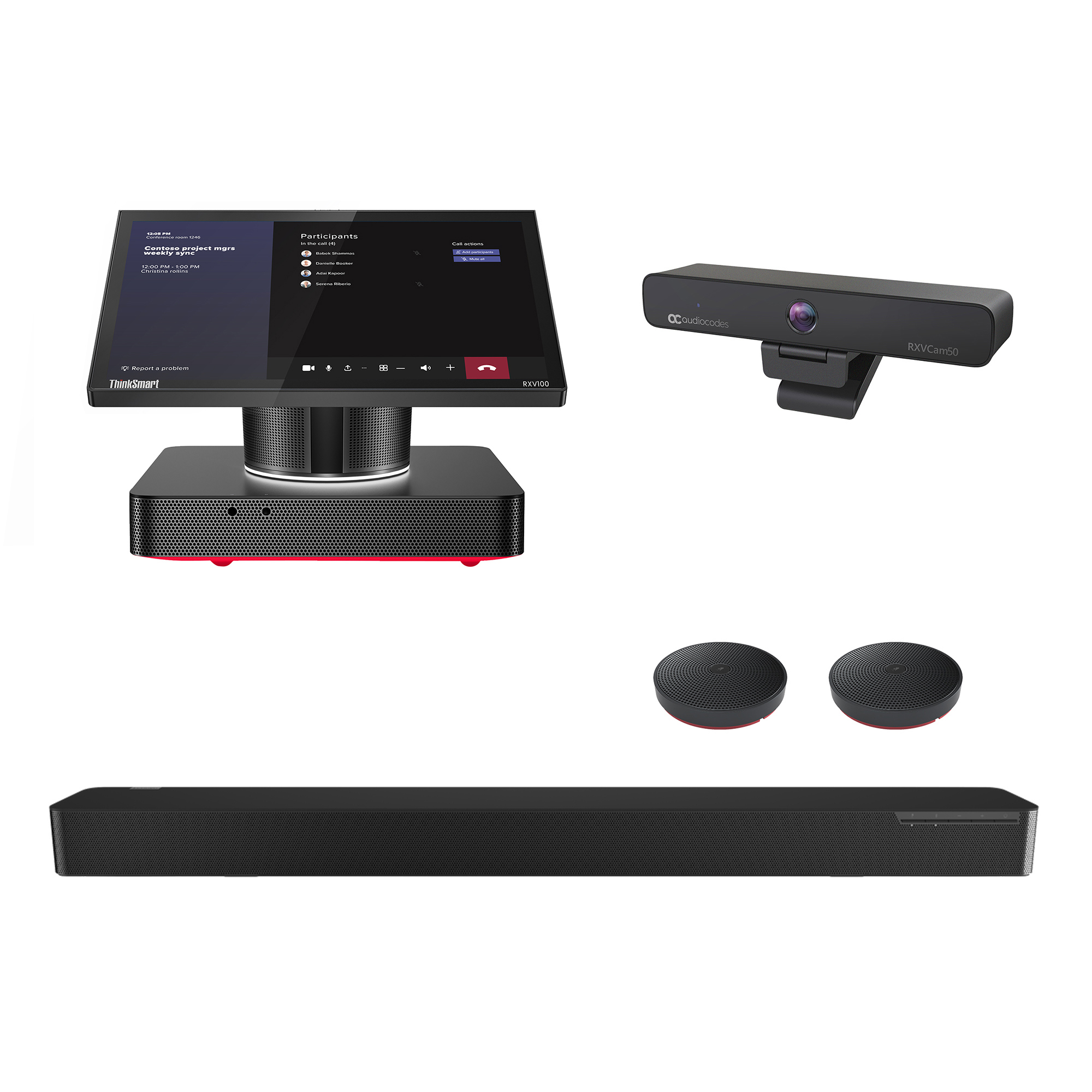 Image of AudioCodes RXV100 Hub with Audio bundled with RXVCam50M and RX40...