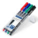 Staedtler Lumocolor 317 WP4 permanent marker Black, Blue, Green, Red 4 pc(s)