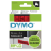 Dymo 45017/S0720570 DirectLabel-etikettes black on red 12mm x 7m for Dymo D1 6-12mm/19mm/24mm/9-12mm/9-19mm