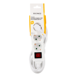 Deltaco GT-0352 power extension 5 m 3 AC outlet(s) Indoor White