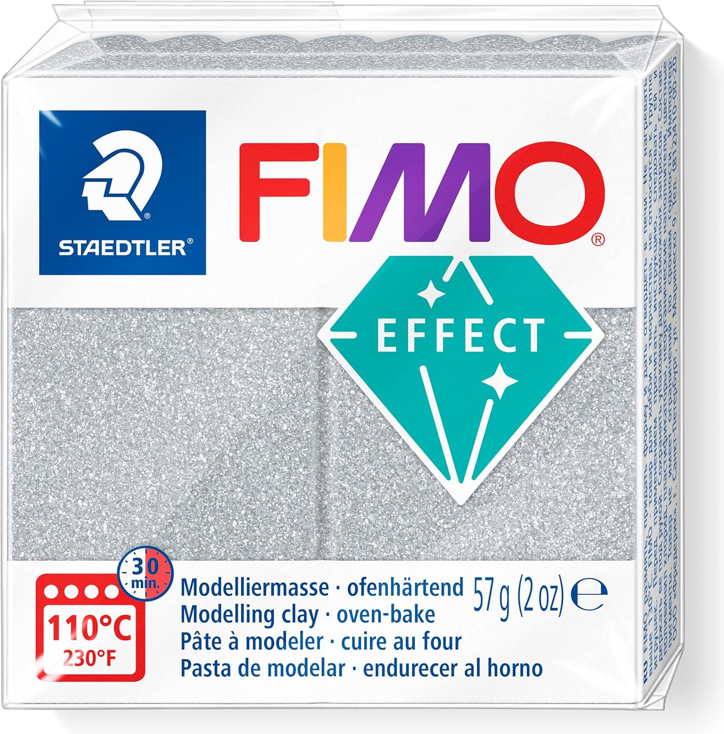 EU Product - Mod.masse Effect 57g  silber glitter retail thumbnail
