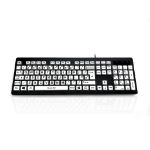Accuratus KYB-RAINBOW2-BLK keyboard Home USB QWERTY UK English Black, White