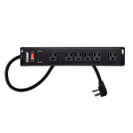 Monoprice 27856 surge protector Black 6 AC outlet(s) 181.1" (4.6 m)