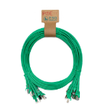 Cablenet 1.5m Cat6a RJ45 Green U/FTP LSOH 30AWG Slim Snagless Booted Patch Lead (PK10)