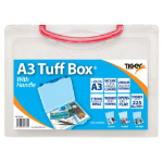 Tiger Tuff Box Polypropylene A3 Clear - 301361