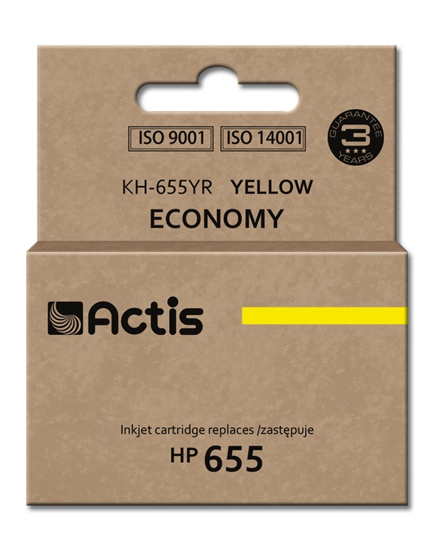 Actis KH-655YR ink (replacement for HP 655 CZ112AE; Standard; 12 ml; yellow)