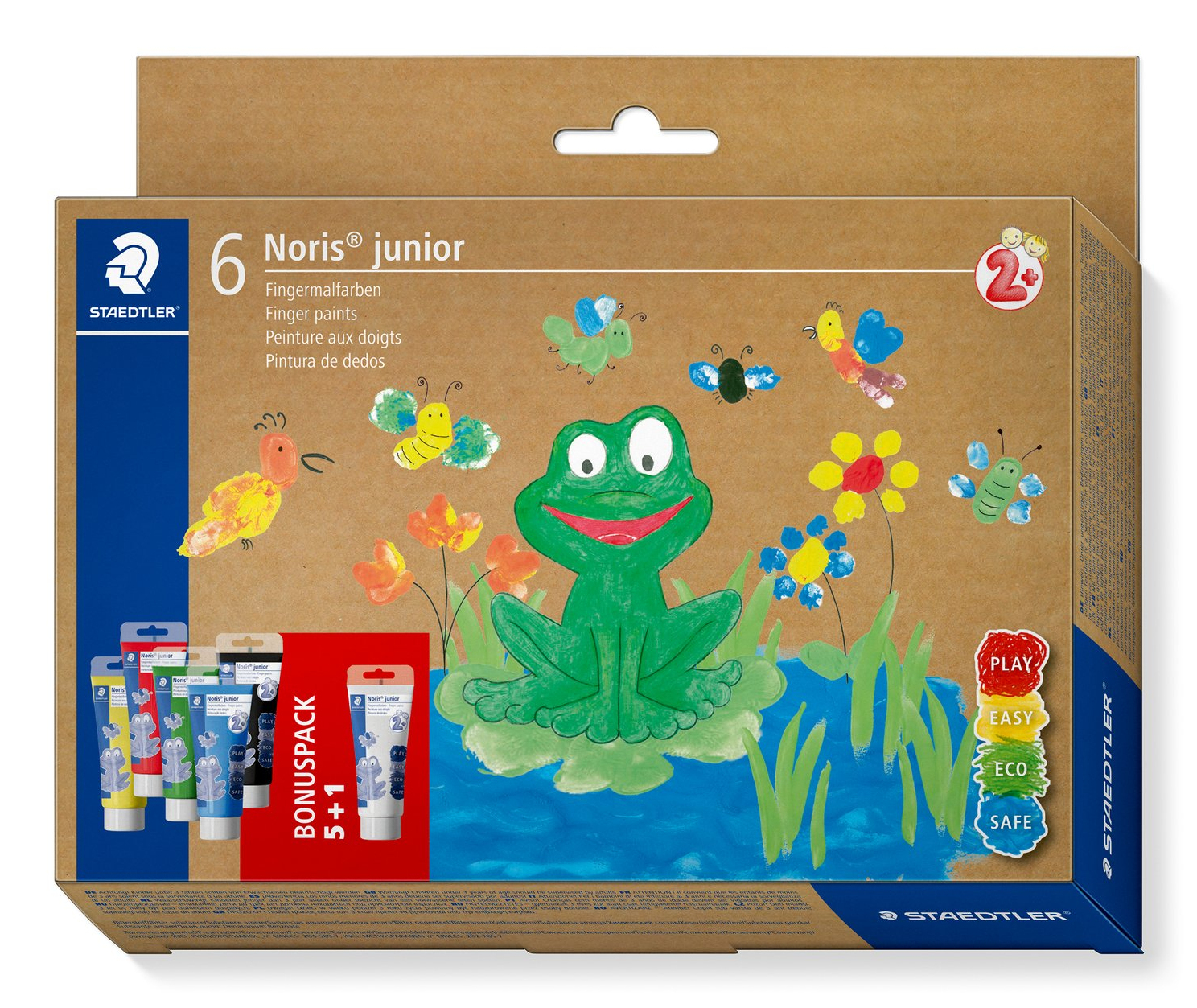 EU Product - Fingermalfarbe Noris junior 6er-Set retail thumbnail