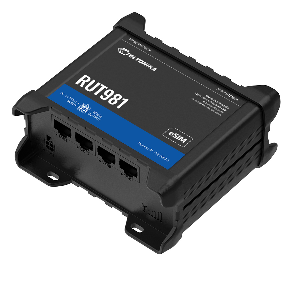 EU Product - RUT981 CAT4 LTE Router Dual SIM und eSIM - Router - WLAN