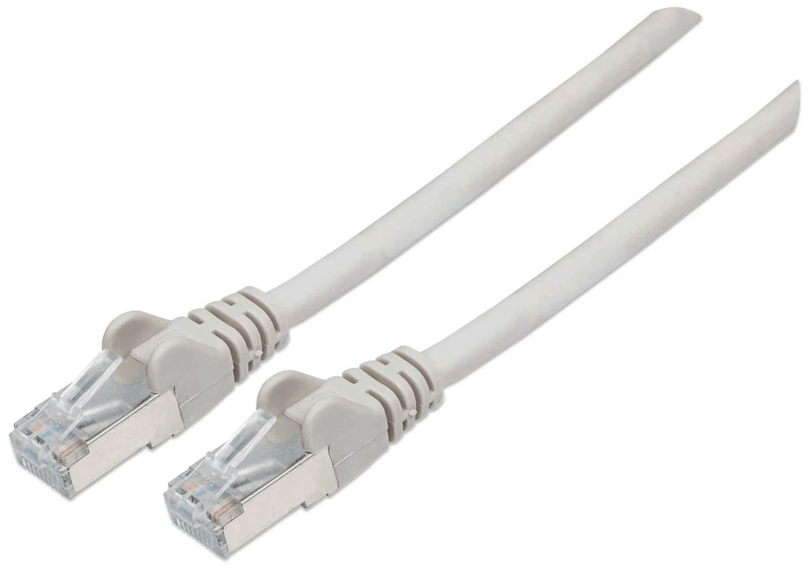 Intellinet Network Patch Cable, Cat7 Cable/Cat6A Plugs, 10m, Grey, Copper, S/FTP, LSOH / LSZH, PVC, RJ45, Gold Plated Contacts, Snagless, Booted, Lifetime Warranty, Polybag