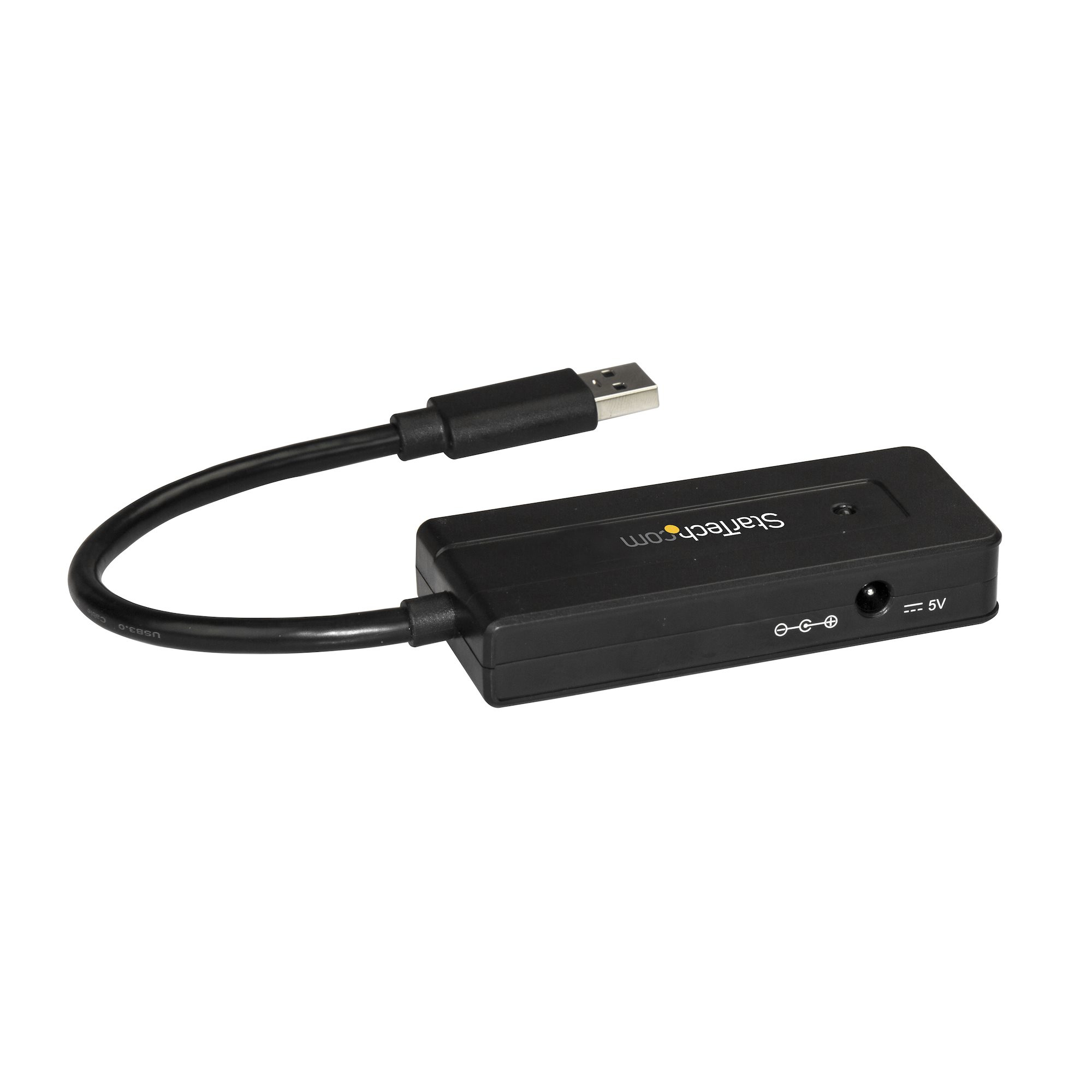 StarTech.com USB 3.0-hubb med 4 portar - 5Gbps - Minihubb med laddningsport - Strömadapter medföljer