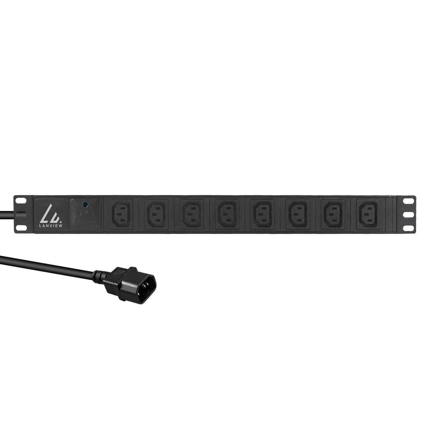 Lanview Black Lvr-2Mc14-Spd-C13x8 Power Distribution Unit (Pdu) 8 Ac Outlet(