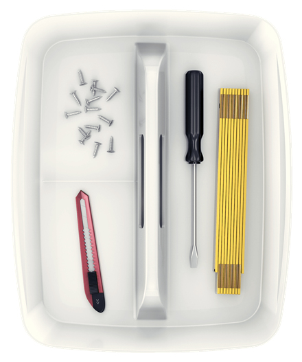 Leitz 53220001 desk drawer organizer ABS synthetics White