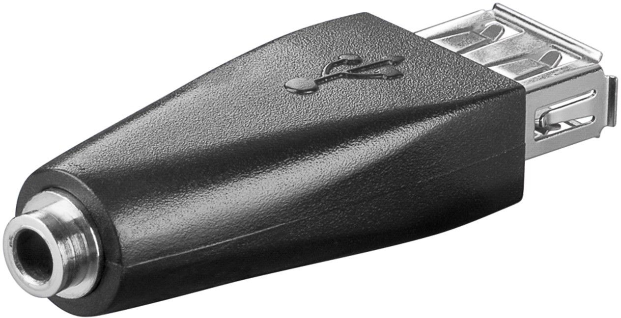 Image of Microconnect USBA/3,5MMAF cable gender changer 3.5 mm USB 2.0 Black