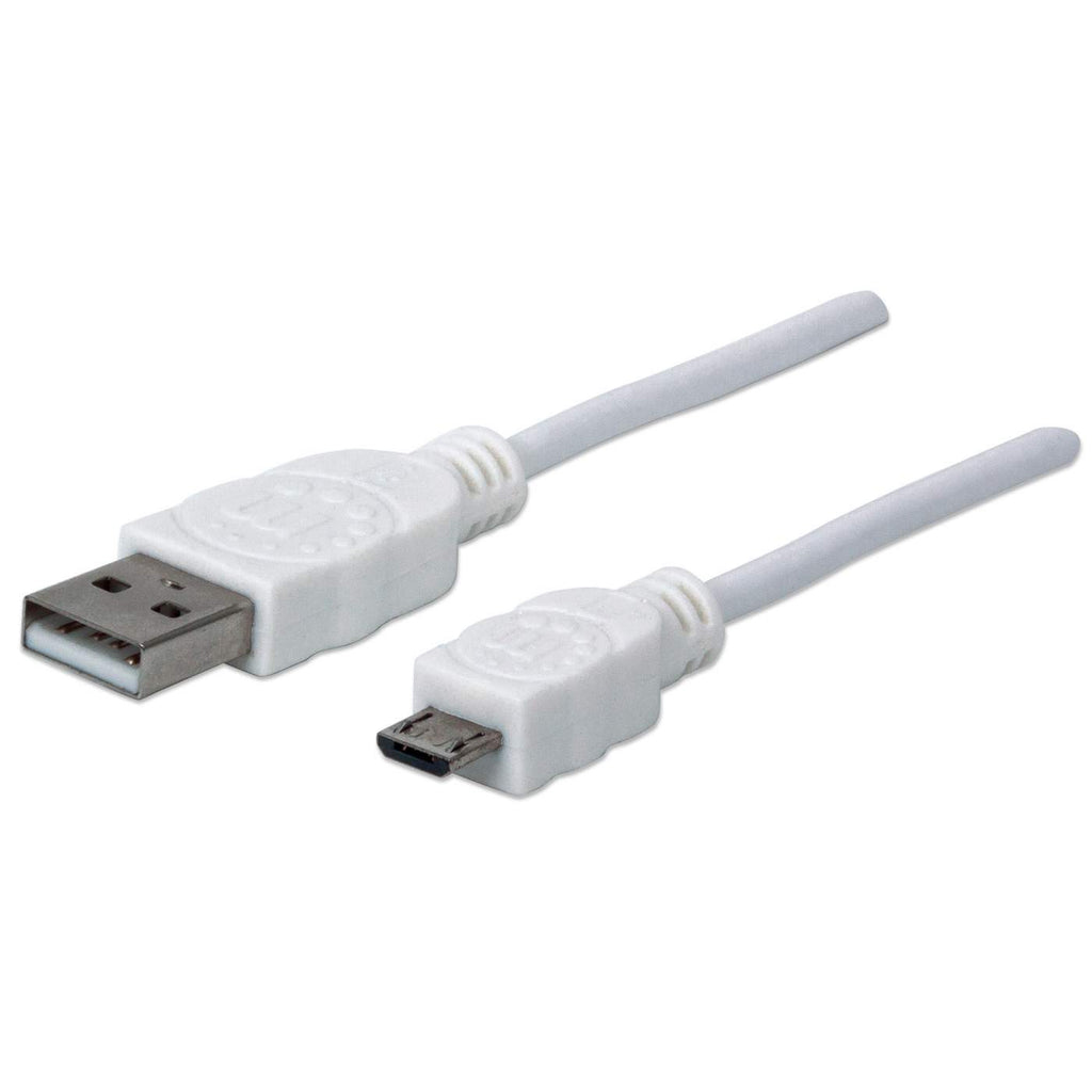 Image of Manhattan USB-A to Micro-USB Cable, 1.8m, Male to Male, 480 Mbps...