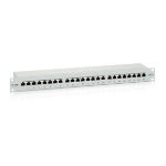 Equip 24-Port Cat.6 Shielded Patch Panel, Light Grey