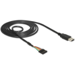 DeLOCK 1.8m USB2.0-A/TTL 6-p USB cable USB A Black