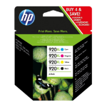 HP C2N92AE#301 Ink cartridge multi pack Bk,C,M,Y Blister Multi-Tag 1200pg + 3x700pg Pack=4 for HP OfficeJet 6000