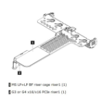 LENOVO LENOVO ThinkSystem SR630 V2/SR645 x16/x16 PCIe G4 Riser1 LP+LP Option Kit