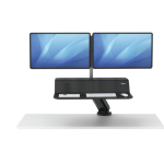 Fellowes Lotus RT Zit-Sta werkstation – dubbel/zwart