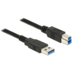 DeLOCK 85065 USB cable 0.5 m USB 3.2 Gen 1 (3.1 Gen 1) USB A USB B Black