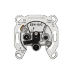 Kathrein ESM 40/G socket-outlet TV + Radio Metallic