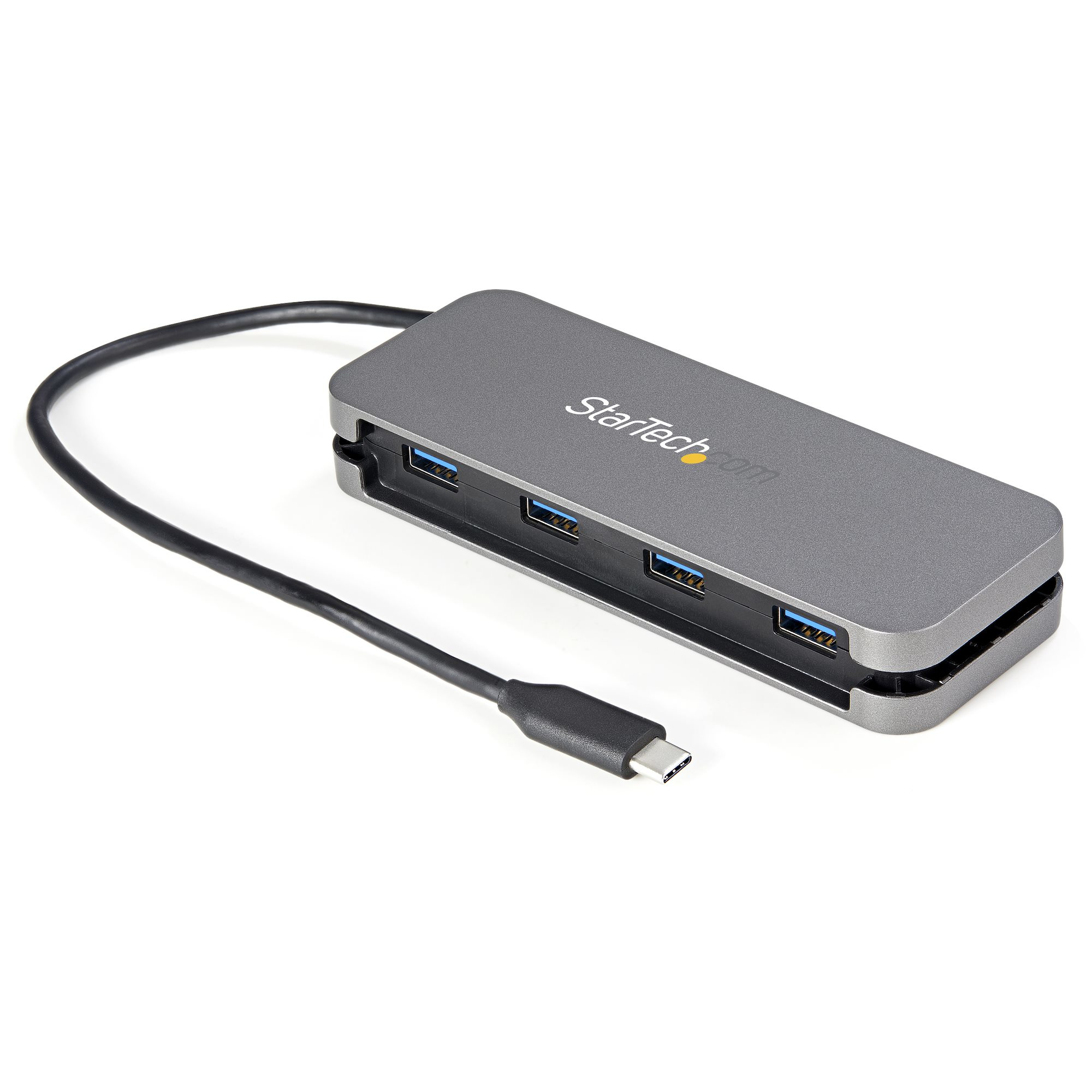 Image of StarTech.com ~4 Port USB C Hub - 4x USB-A - USB 3.0 Type-C Hub -...