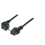 EFB Elektronik EK606SW.2 electriciteitssnoer Zwart 2 m CEE7/7 C19 stekker