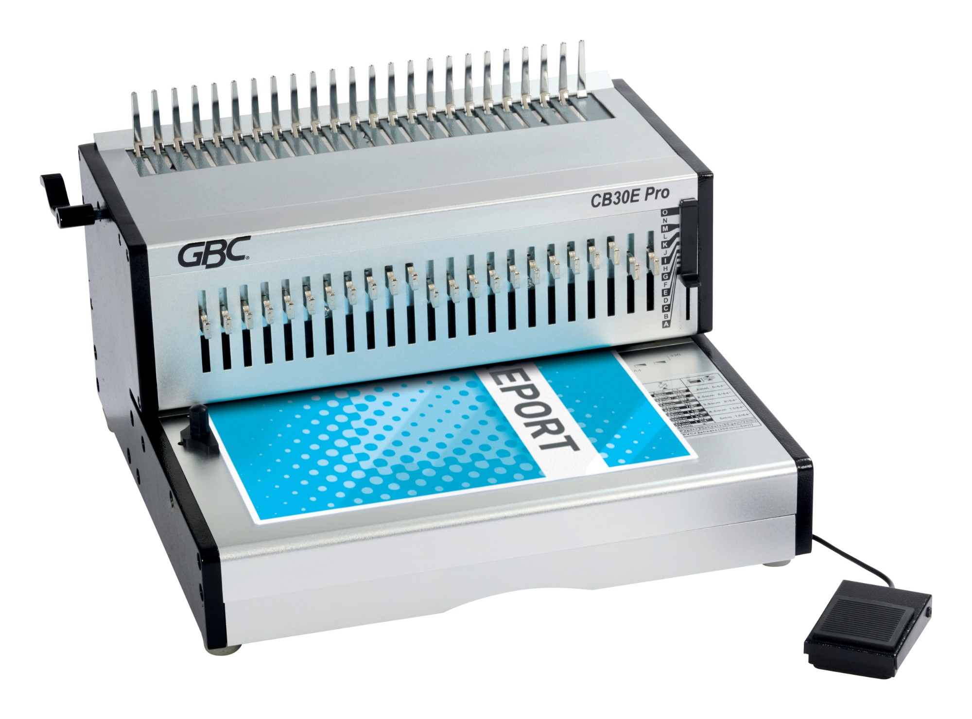 GBC 4410045 Bindemaschine Kamm-Bindegerät 500 Blätter Silber