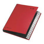 Pagna 24329-01 divider book Red Cardboard A4