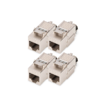 Digitus CAT 8.1 Keystone Module, Shielded, Tool-free Connection - 4 pcs