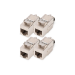 Digitus CAT 8.1 Keystone module, shielded, tool-free mounting connection - 4 pcs.