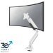Neomounts NM-D775WHITEPLUS Monitor arm 10-49" - gas spring - Topfix - 180°-stop