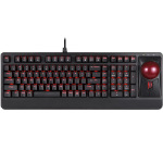 Perixx USA Rack Layout RGB Hub Keyboard with Large Trackball 55mm and Scroll