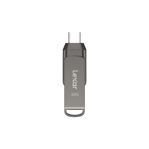 Lexar JumpDrive Dual Drive D400 USB flash drive 64 GB USB Type-A / USB Type-C 3.2 Gen 1 (3.1 Gen 1) Silver