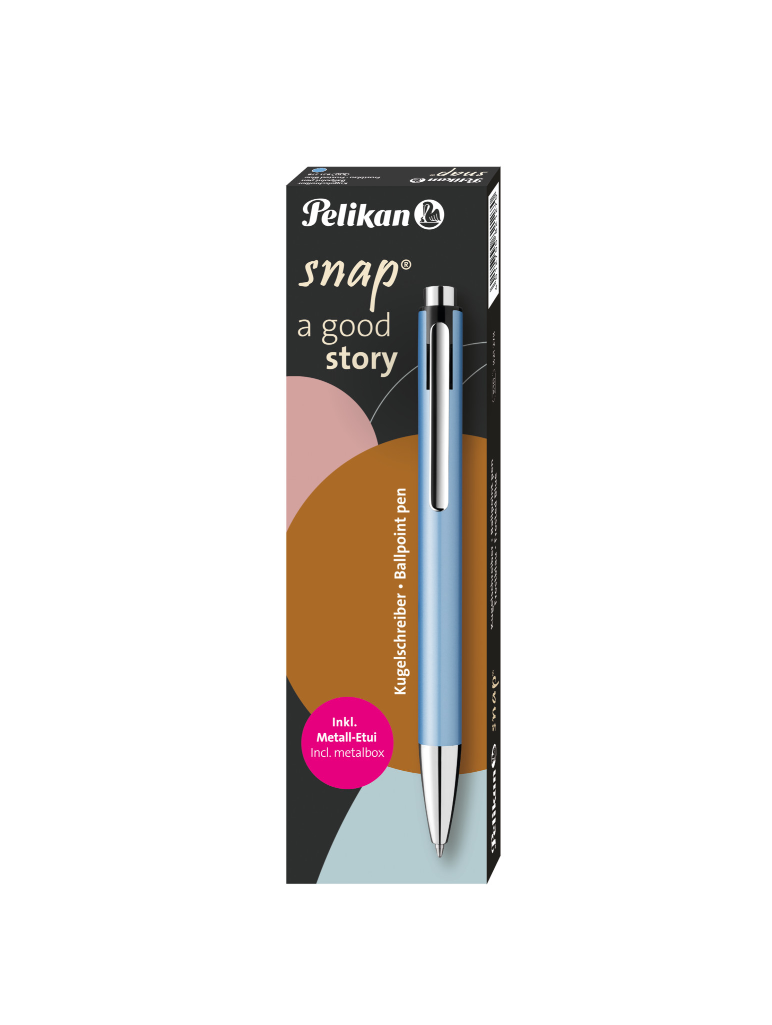 Image of Pelikan Kugelschreiber Snap Metalic K10 Frostblau im Etui Blue...