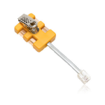 Fluke 4-wire in-line modular adapter Yellow